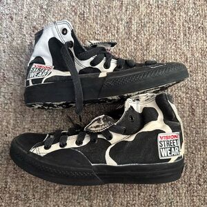 Vintage Rare Cow Print Men’s size 8 Vision Street Wear High-Top Sneakers